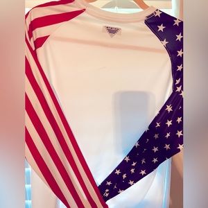 Columbia Shirt Red, White and Blue